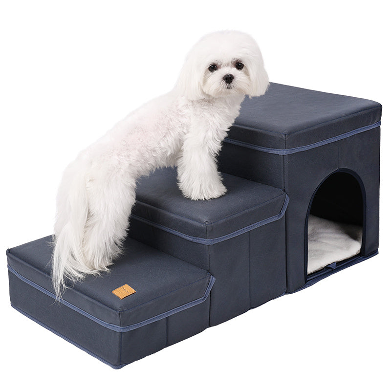 Help your dog reach new heights with these comfy stairs.