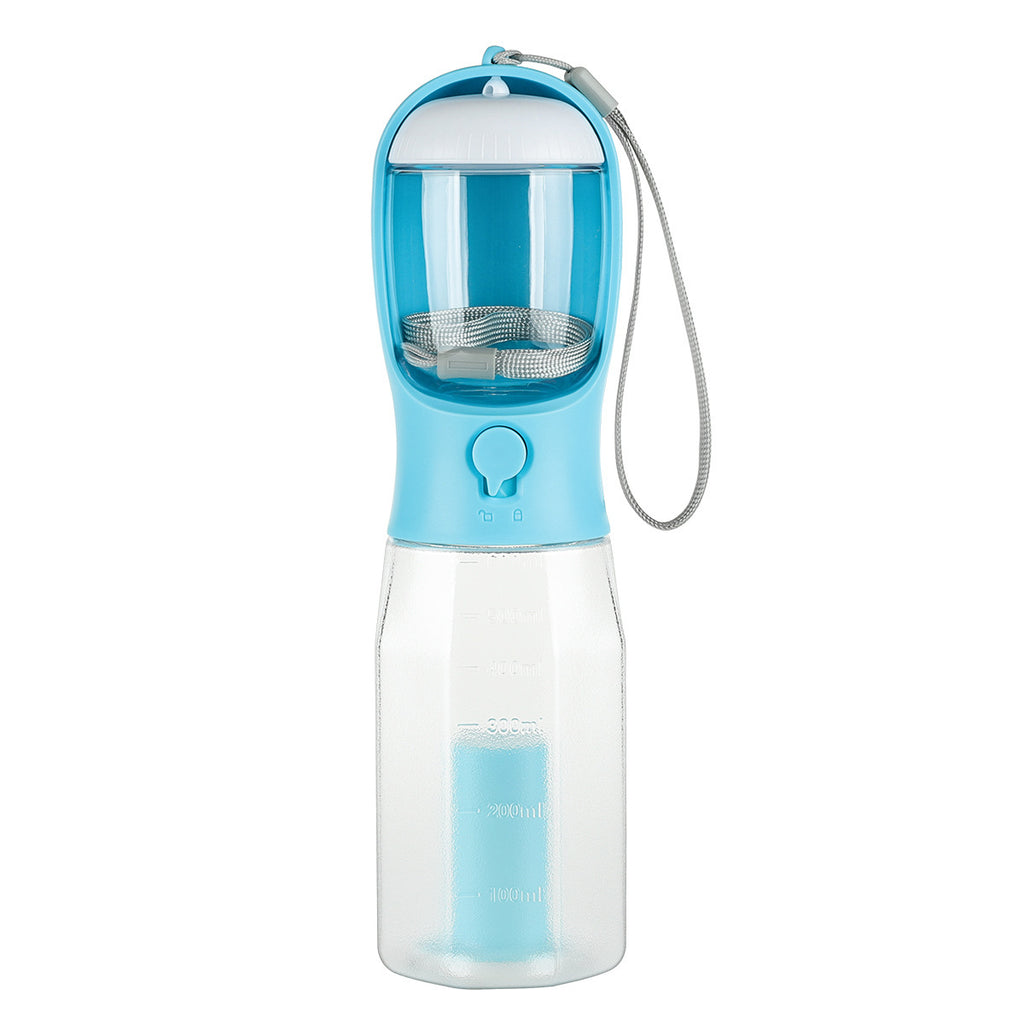 The Ultimate Dog 3-in-1 Travel Bottle, Hydrate, Feed, and Clean Up, Anywhere!