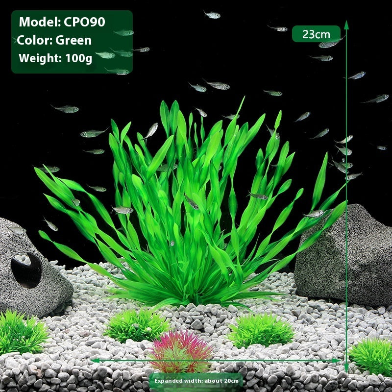 Aquarium Decorative Fish Tank Landscape Decoration Plastic Simulation Water Plants