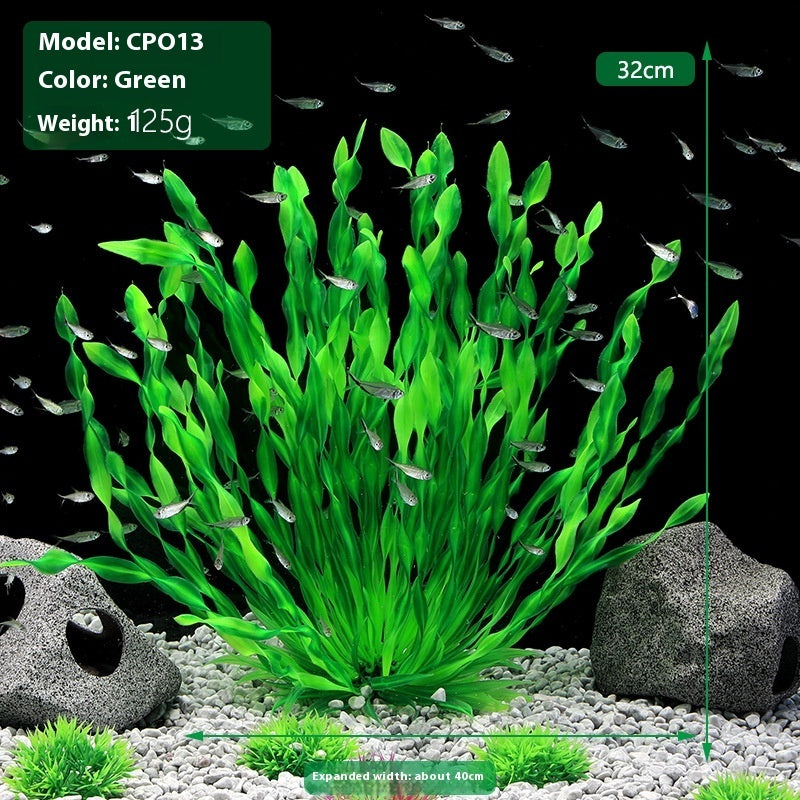Aquarium Decorative Fish Tank Landscape Decoration Plastic Simulation Water Plants