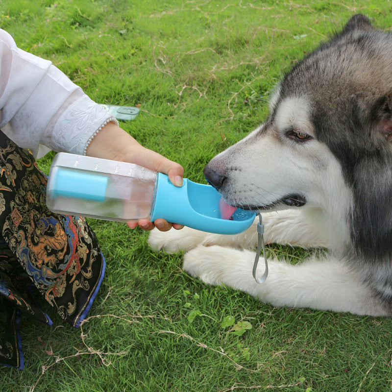 The Ultimate Dog 3-in-1 Travel Bottle, Hydrate, Feed, and Clean Up, Anywhere!