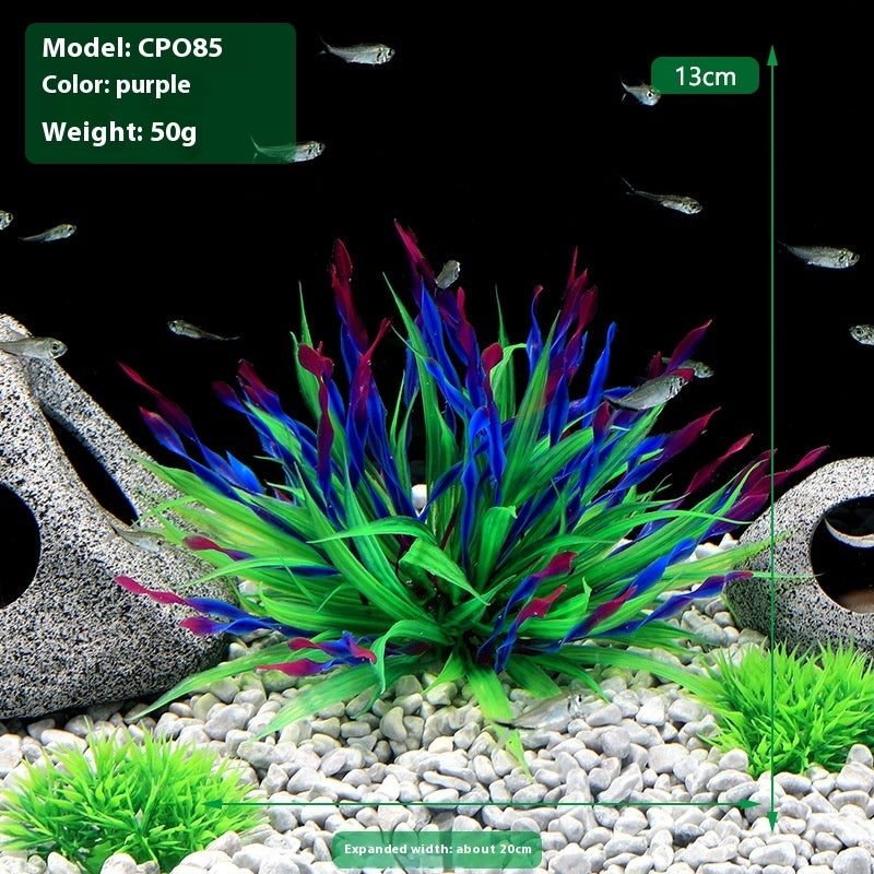 Aquarium Decorative Fish Tank Landscape Decoration Plastic Simulation Water Plants