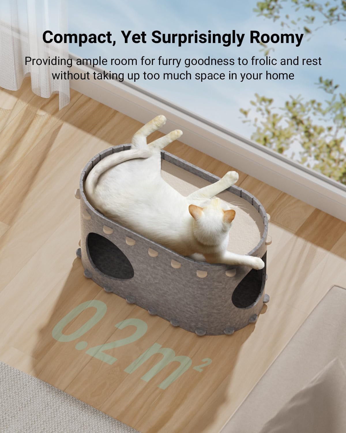 Cozy Cat Bed & Play Tunnel in One!