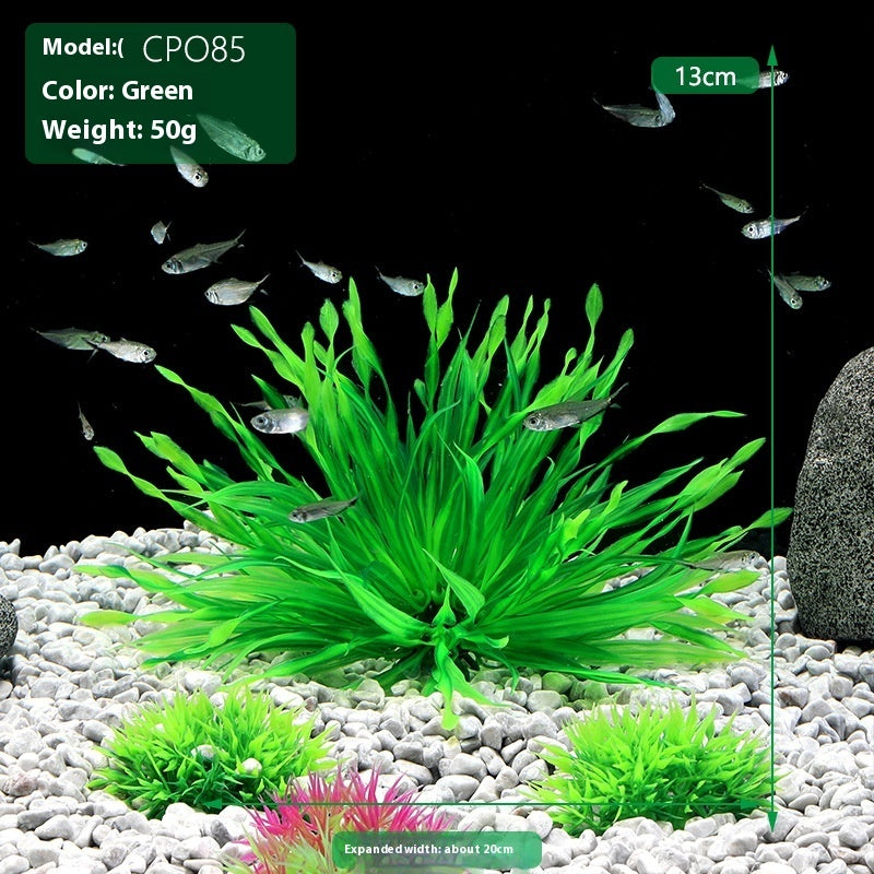 Aquarium Decorative Fish Tank Landscape Decoration Plastic Simulation Water Plants
