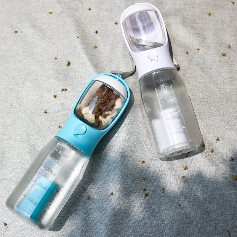The Ultimate Dog 3-in-1 Travel Bottle, Hydrate, Feed, and Clean Up, Anywhere!