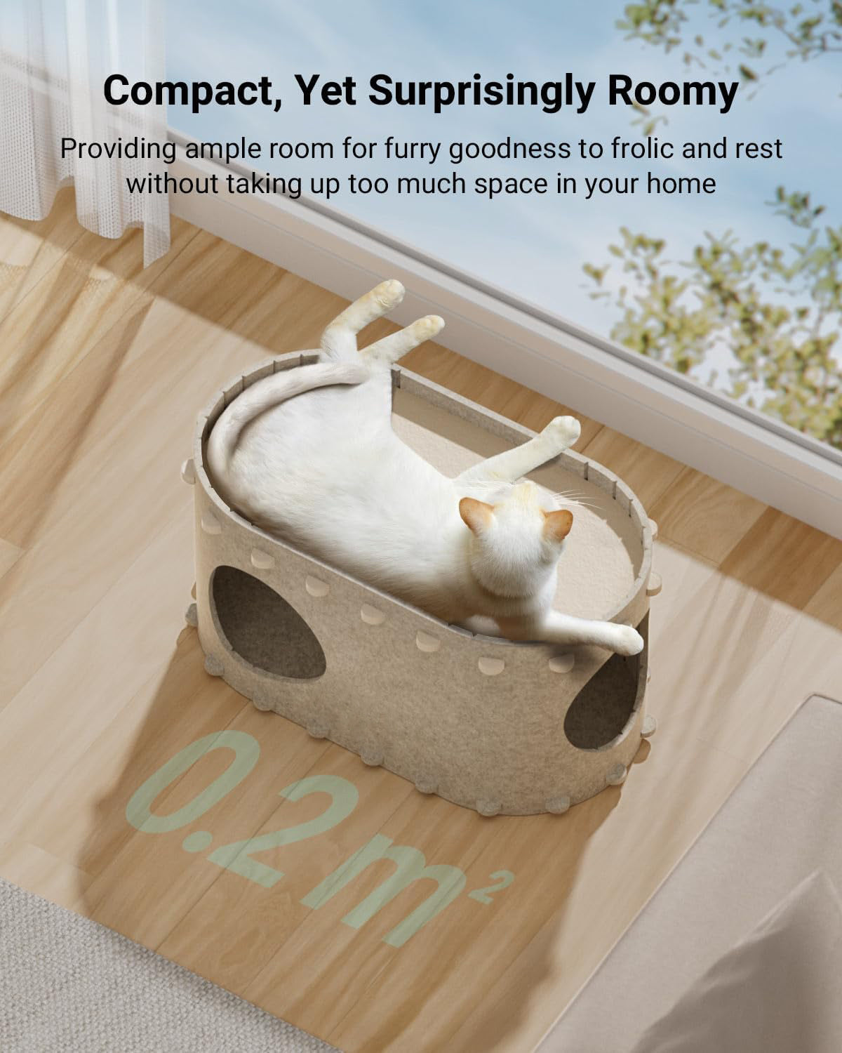 Cozy Cat Bed & Play Tunnel in One!