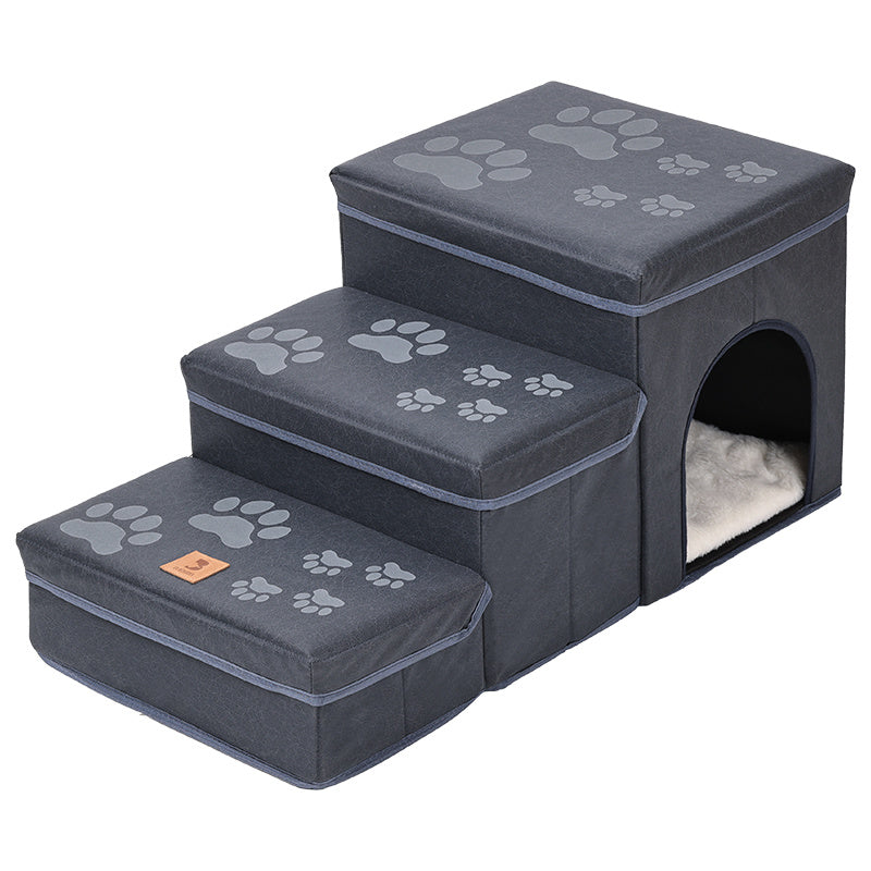 Help your dog reach new heights with these comfy stairs.